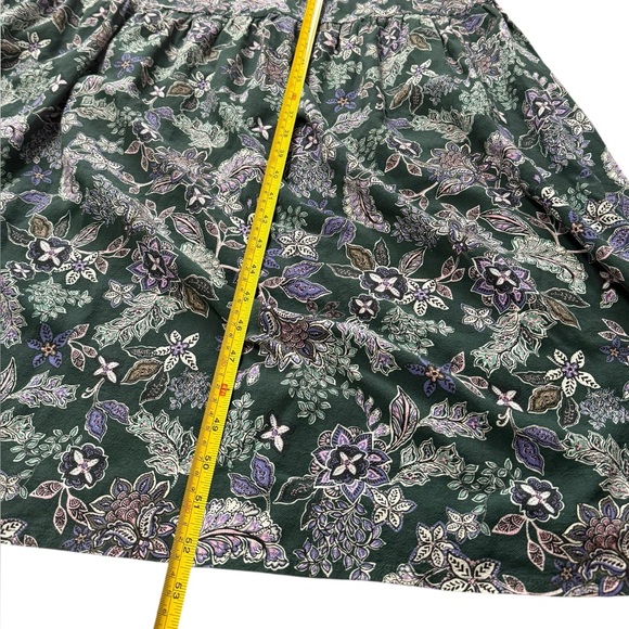 MARINE LAYER IVY SMOCKED DRESS IN FOREST FLORAL - Large - Picture 10 of 17